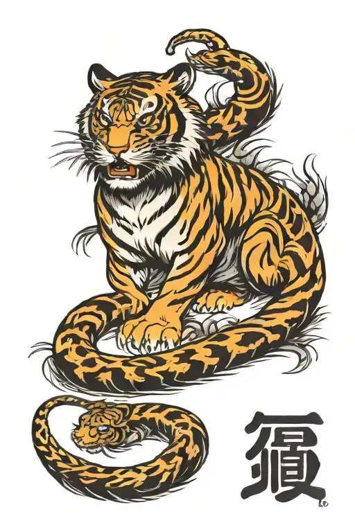 Tiger And Snake