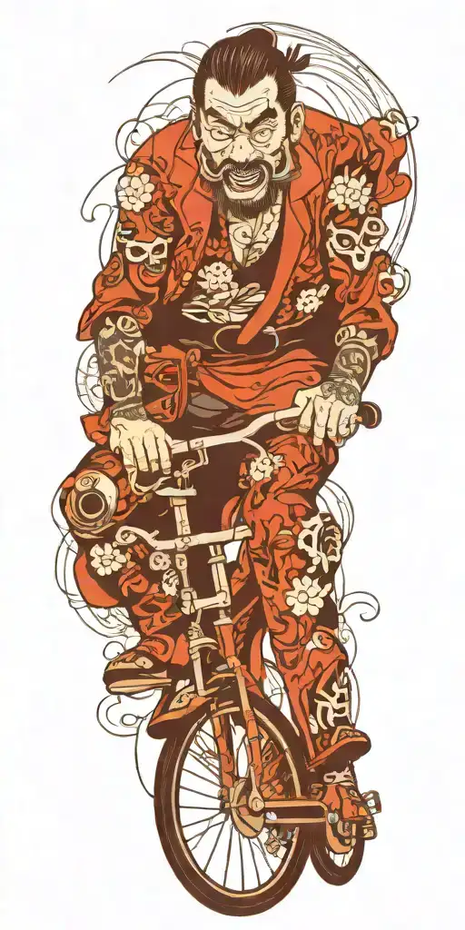 Mr Mike On A Bicycle