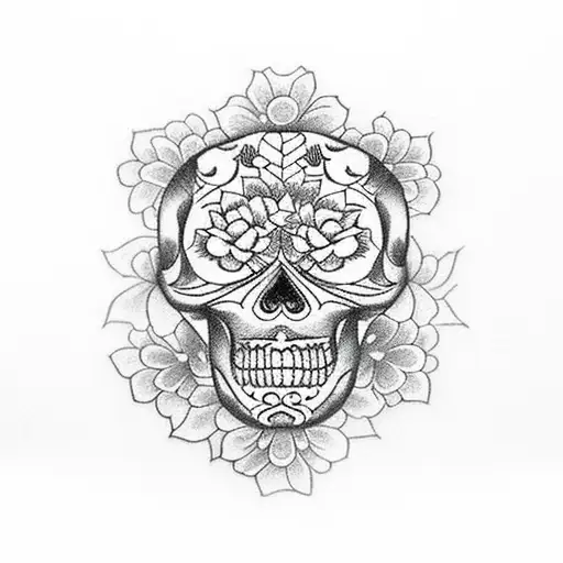 Flower Sugar Skull