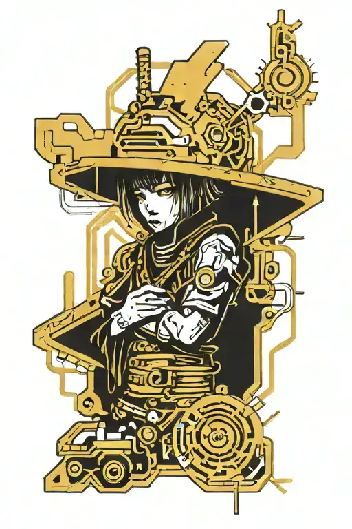 Cyberpunk Circuit Board Design