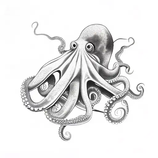 Octopus Pulling Ship Down