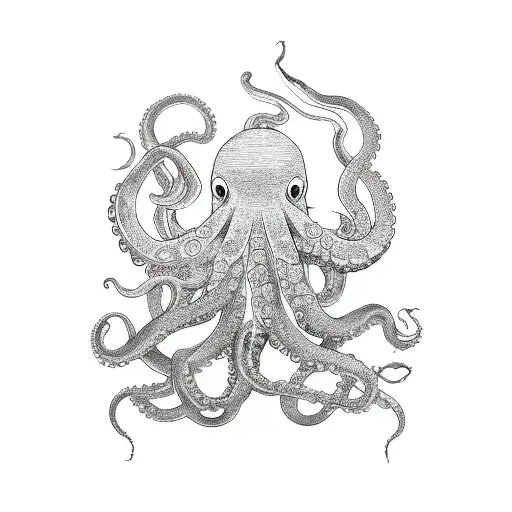 Octopus Attacking Ship