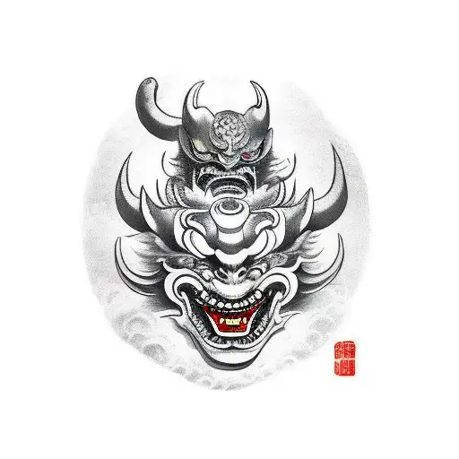 Two Chinese Devil Masks