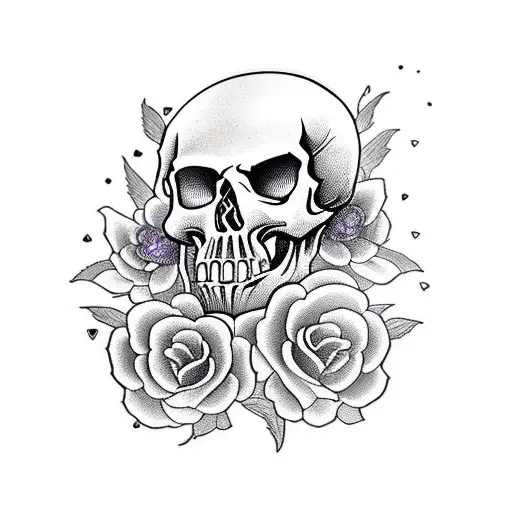 Skull And Roses