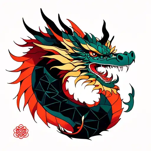 Dragon Geometric Shape
