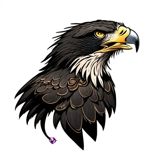 Eagle Head With A Gem In Its Mouth