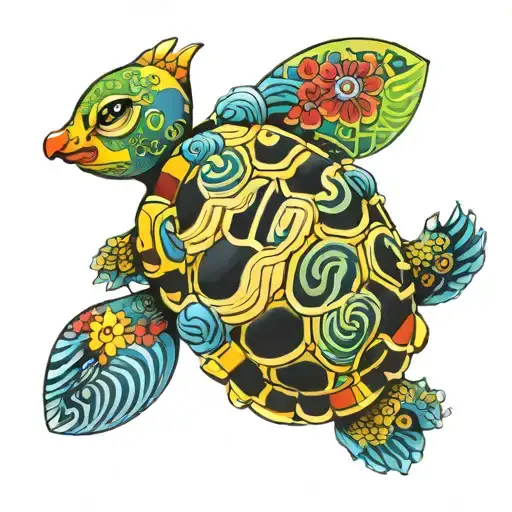 Colour Turtle Takashi Murakami