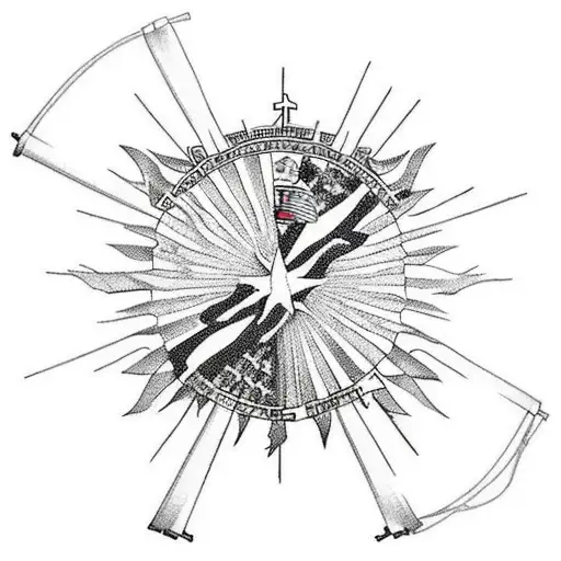 Japanese Troops On Iwo Jima Planting A Rising Sun Japanese Navy Flag