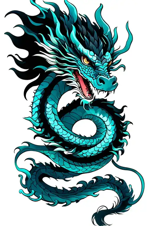 Dragon Coiled