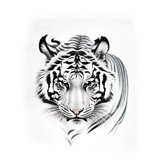 Foo Dog Mixed With A Tiger