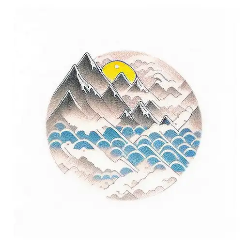 Sunset Ocean Mountains Waterfalls Undewawater Philippines