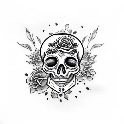 Skull And Roses