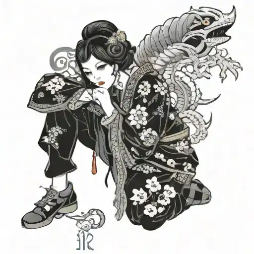 Japonese Woman Goth Style