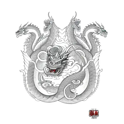 Dragon Phionix Cuddle