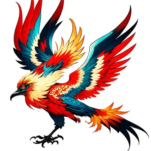 Phoenix With Wings