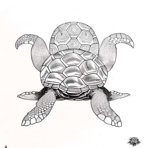 Turtle With Sloth Romantic