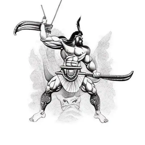 Muscular Spartan