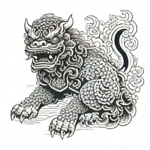 Foo Dog Guarding
