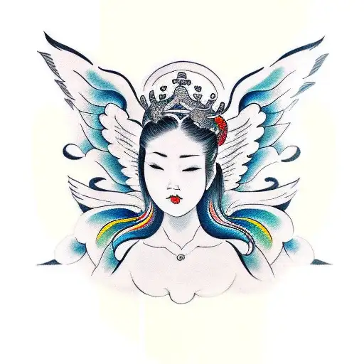 Angel With Queen Piece