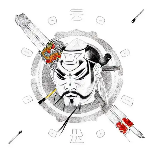 Samurai With Crow Leaving The Samurai's Body