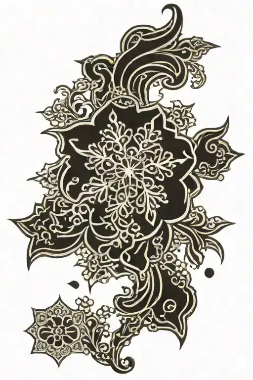 Snowflakes Henna