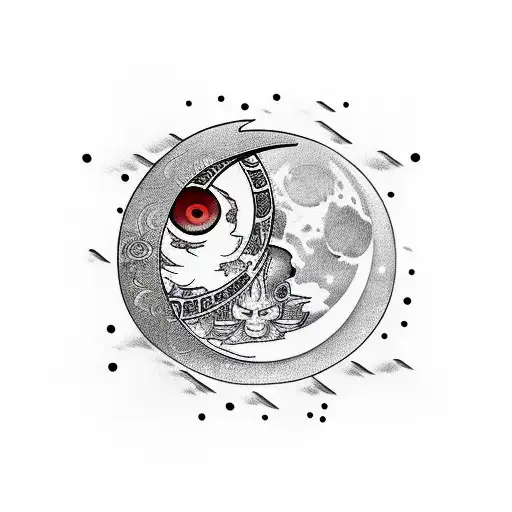 Moon With Sharingan