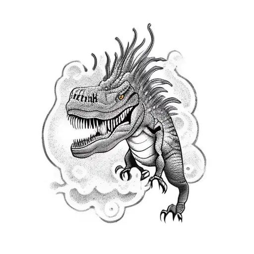 Dinosaur In A Dark Academia