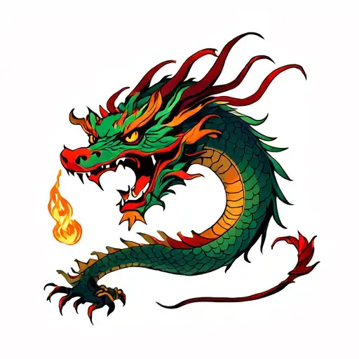 Dragon Head Wizard Casting A Spell