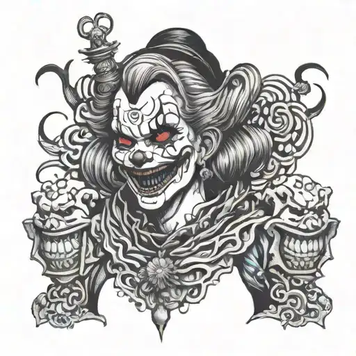 Gothic Clown Woman