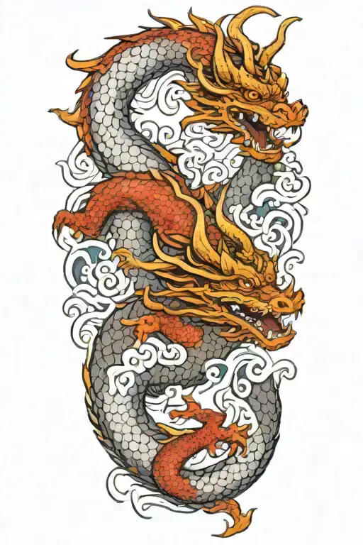 Dragon Wrapping Around