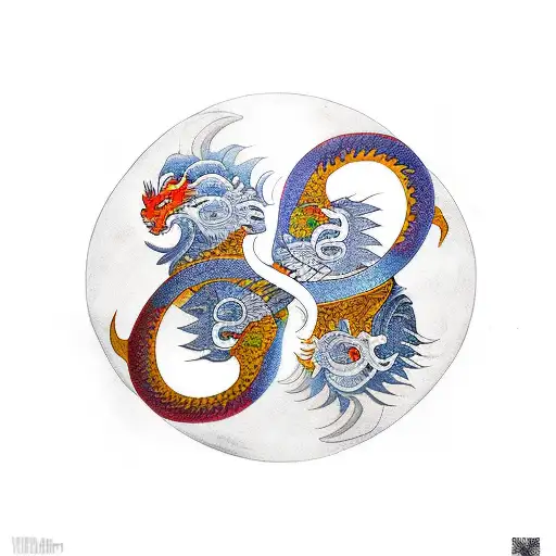 Dragon And Phoenix Yin Yang