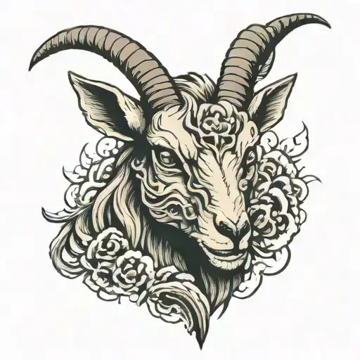 Half Dead Goat Head Creepy