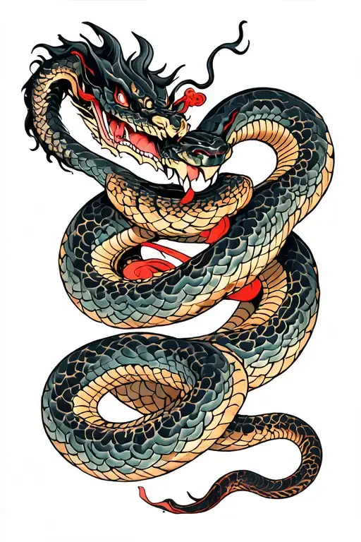 Snake Strangling Oni