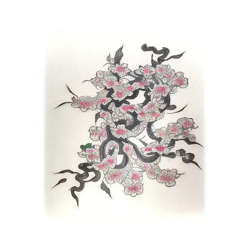 Long Cherry Blossom Vine