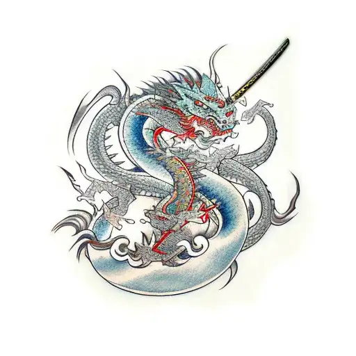 Dragon Samurai Katana