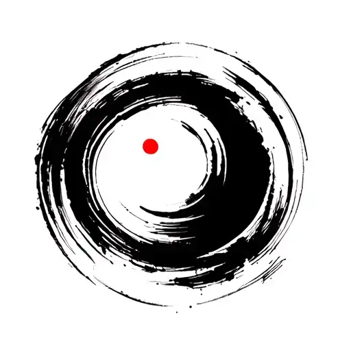 Enso Circle Paintbrush Stroke