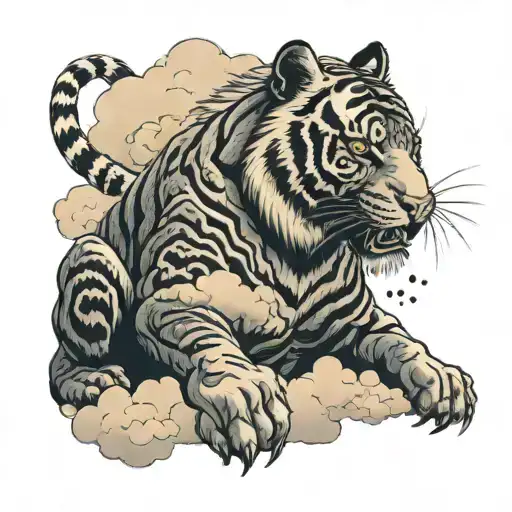 Clouds And A Tiger Emerging