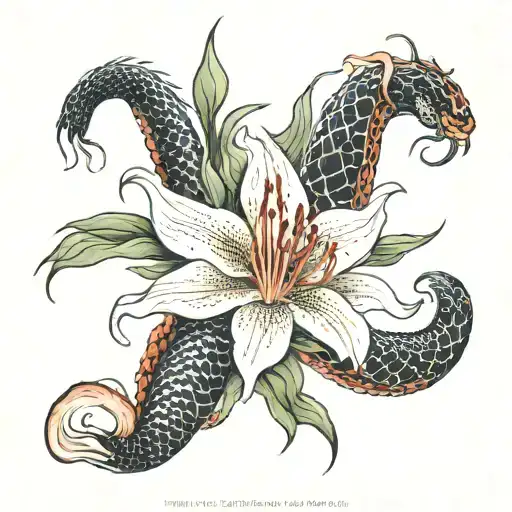 Snake And Spider Lilly Flower