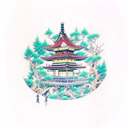 A Mystical Anime Forest With Hidden Animal Spirits