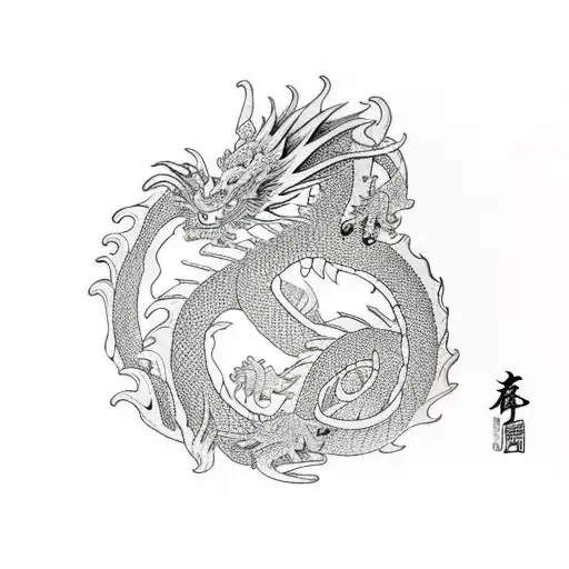 Dragon And Woman