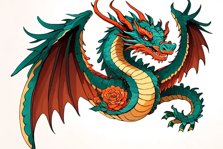 Winged Dragon Wrapped