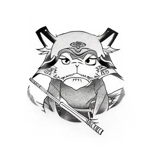 Anime Character Swinging A Baseball Bat With Bamboo Accents