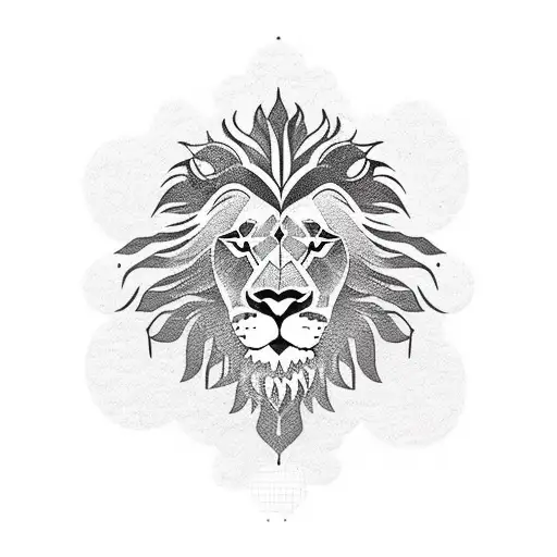 Lion With Israel Country Shape
