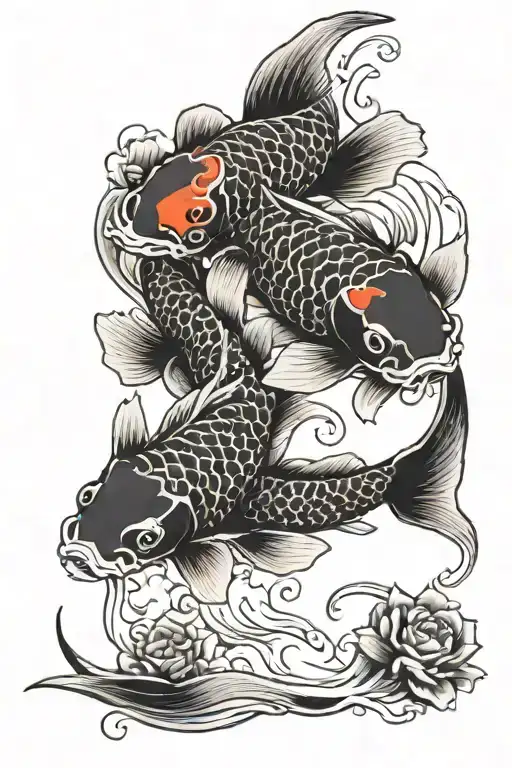 Two Koi Fish