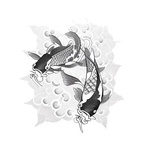 Koi Fish And Sakura Sleeve