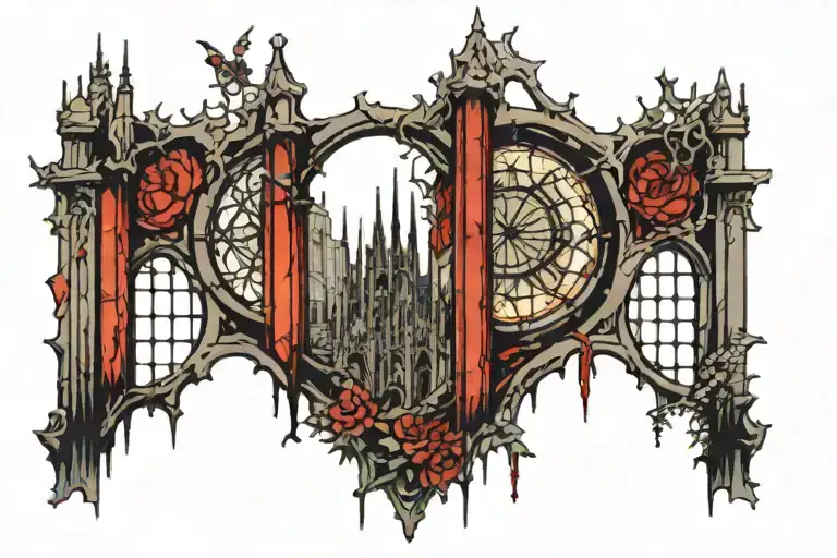 Gothic Cathedral Window Nostalgic Vibe
