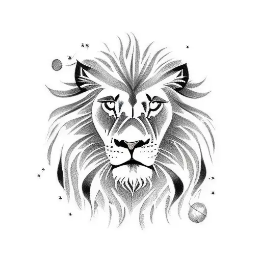 Traditional Lion And Space