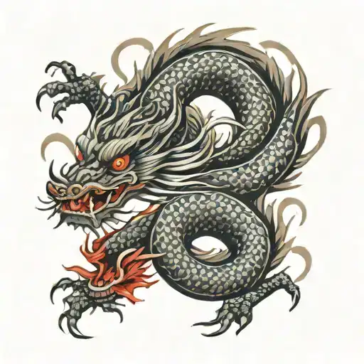 Japanese Dragon Wrapped