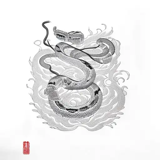 Big Cobra Snake Covering All Hand All The Way Up To Chest