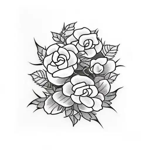 Climbing Plant With Roses